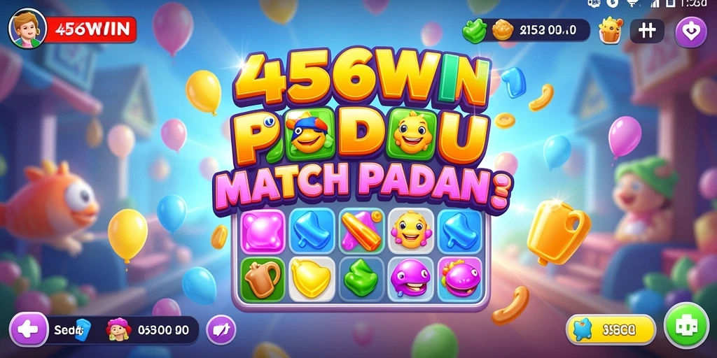 Tampilan gameplay menarik dari 456WIN dalam genre Match-3.