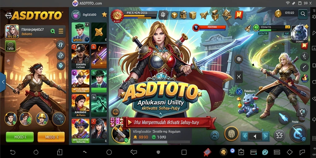 Tampilan aplikasi ASDTOTO yang user-friendly dan modern.