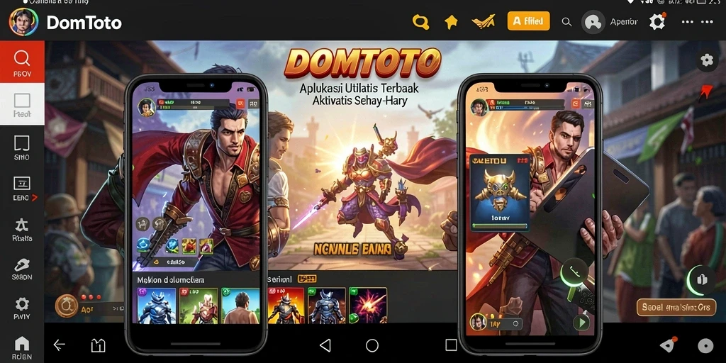 Tampilan antarmuka aplikasi DOMTOTO yang ramah pengguna.