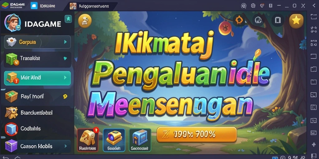 Tampilan gameplay santai dan mengasyikkan dari IDAGAME.