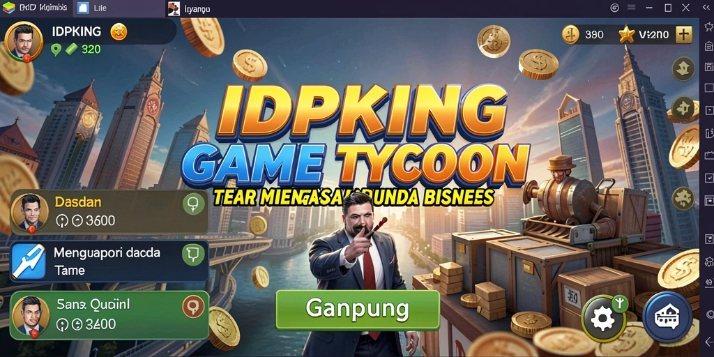 Tangkapan layar utama <strong>IDPKING</strong> menampilkan pengalaman gameplay Tycoon yang mengasyikkan.