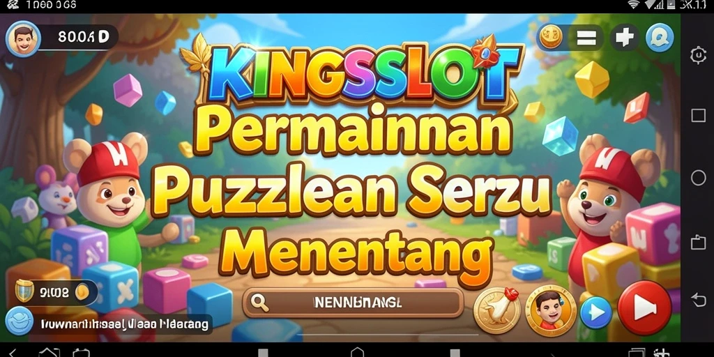 Screenshot KINGSLOT menampilkan gameplay Puzzle yang menarik dan menantang.