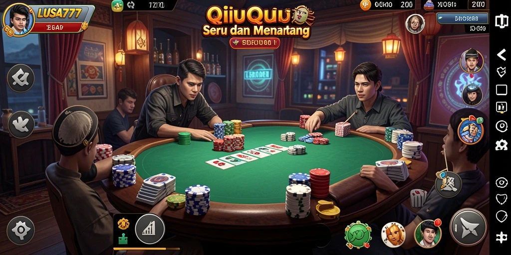 Screenshot LUSA777 menampilkan gameplay QiuQiu yang seru dan interaktif.
