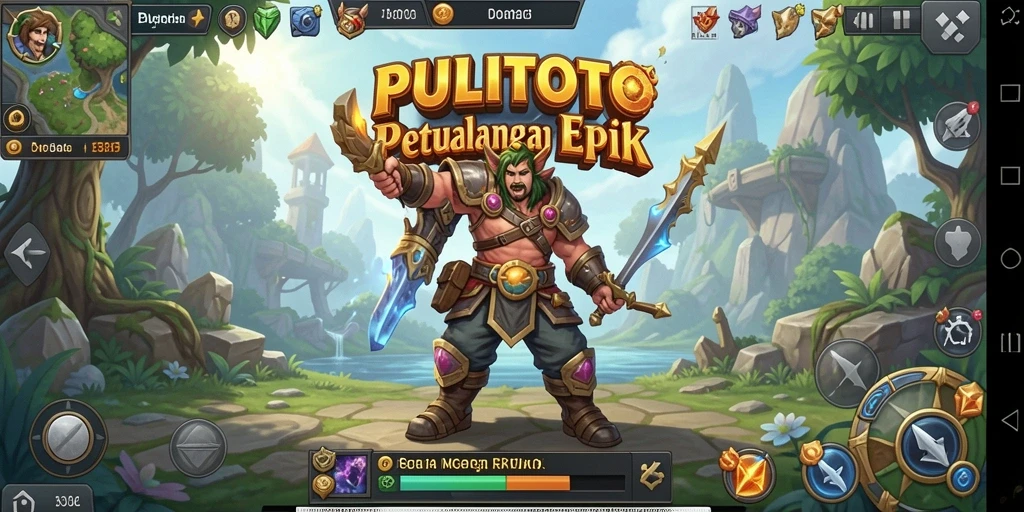 Tampilan permainan RPG PULITOTO yang penuh aksi dan petualangan.