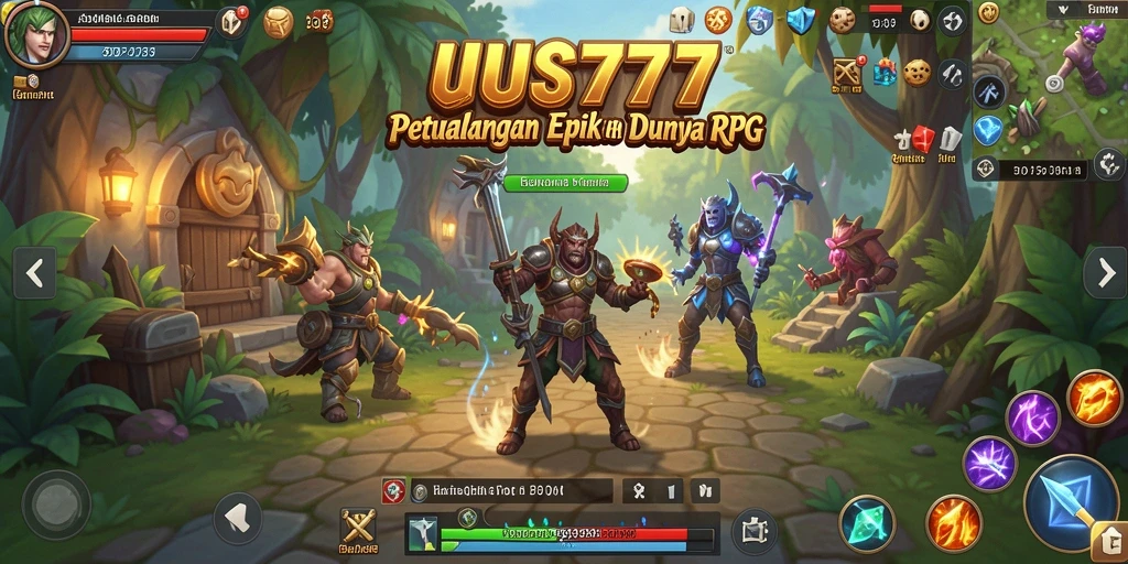Screenshot utama UUS777 menampilkan petualangan seru dalam RPG.